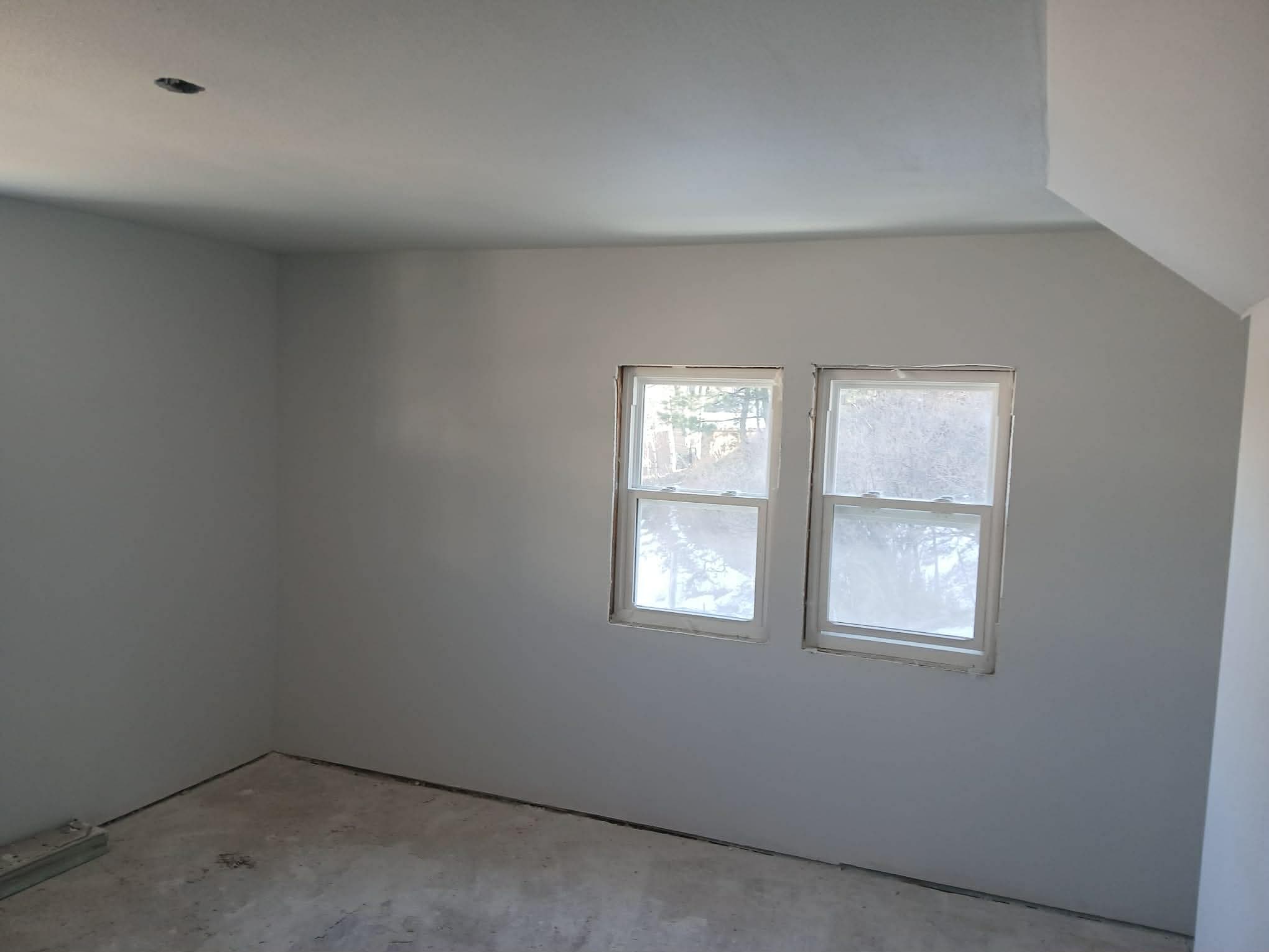 Fresh drywall and taping installation by JM Drywall